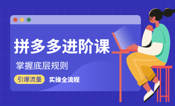拼多多进阶课 掌握底层规则+活动推广+实操全流程